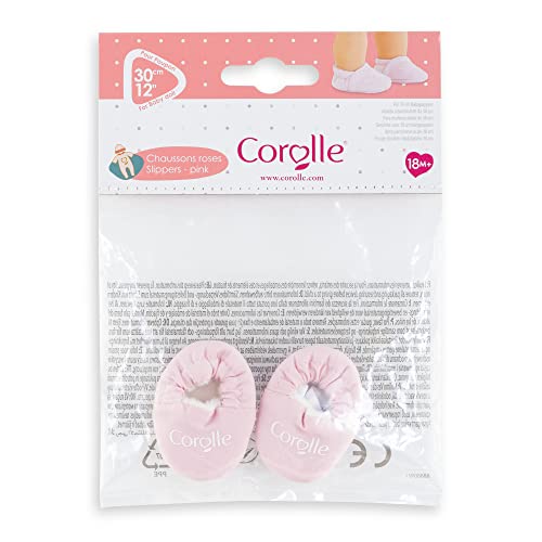 Corolle Schuhe, pink, Puppenzubehör, Puppenkleidung, für alle 30cm Babypuppen, ab 18 Monate von Corolle