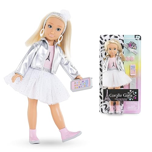 Corolle Girls Valentine Paris Fashion, Ankleidepuppe im Pariser Fashion Week Look und 4 Teile, Vanilleduft, 28cm, ab 4 Jahre Corolle Girls Valentine Paris Fashion, Ankleidepuppe im Pariser Fashion Week Look und 4 Teile, Vanilleduft, 28cm, ab 4 Jahre von Corolle