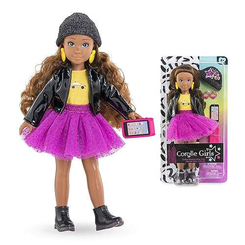 Corolle Girls Melody New York Fashion, Ankleidepuppe im New Yorker Fashion Week Look und 4 Teile, Vanilleduft, 28cm, ab 4 Jahre Corolle Girls Melody New York Fashion, Ankleidepuppe im New Yorker Fashion Week Look und 4 Teile, Vanilleduft, 28cm, ab 4 Jahre von Corolle