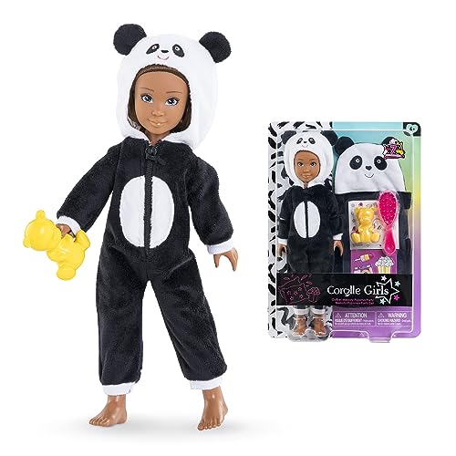 Corolle Girls Melody Pyjama Party, Ankleidepuppe im kuscheligen Panda- Onesie, 7 Teile, Schlafsack, Vanilleduft, 28cm, ab 4 Jahren Corolle Girls Melody Pyjama Party, Ankleidepuppe im kuscheligen Panda- Onesie, 7 Teile, Schlafsack, Vanilleduft, 28cm, ab 4 Jahren von Corolle