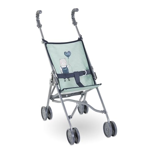 Corolle Baby-Puppenwagen mit Regenschirm, Salbei-Streifen, passend für große 35,6 cm und 43,2 cm große Puppen, zusammenklappbar mit 2 Verriegelungspunkten für Sicherheit, für Kinder ab 3 Jahren Corolle Baby-Puppenwagen mit Regenschirm, Salbei-Streifen, passend für große 35,6 cm und 43,2 cm große Puppen, zusammenklappbar mit 2 Verriegelungspunkten für Sicherheit, für Kinder ab 3 Jahren von Corolle