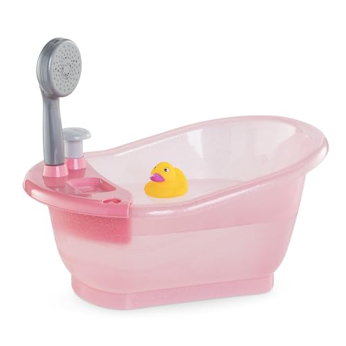 Corolle 9000141660 - Mon Grand Poupon Badewanne, mit Pumpfunktion und Badeente für alle 30-36cm Puppen, 32,5cm, ab 3 Jahren von Corolle