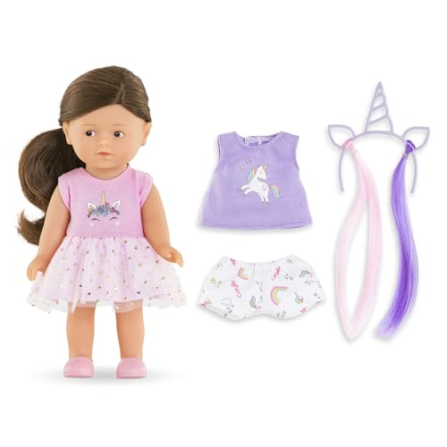 Corolle MES Mini Corollines, Set Romy Einhorn, 20 cm, ab 3 Jahren, 9000240140 von Corolle