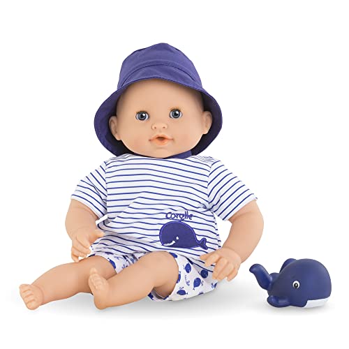Corolle - Meine erste Puppe, Babybadezimmer, 30 cm, ab 18 Monaten, mit Badespielzeug Wal, 9000100670 von Corolle