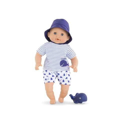 Corolle Ma Premier Poupon Badejunge Marin, Weichkörper-Badepuppe mit Badetier, Schlafaugen, Vanilleduft, abnehmbare Kleider, 30cm, ab 18 Monate Corolle Ma Premier Poupon Badejunge Marin, Weichkörper-Badepuppe mit Badetier, Schlafaugen, Vanilleduft, abnehmbare Kleider, 30cm, ab 18 Monate von Corolle
