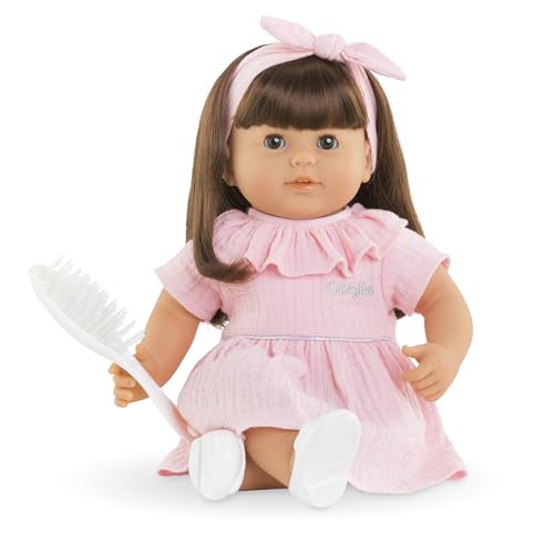 Corolle Mon Grand Poupon Julie, 36cm Weichkörperpuppe mit langem braunen Haar, inkl. Bürste, Schlafaugen, kann sitzen, Vanilleduft, ab 3 Jahren Corolle Mon Grand Poupon Julie, 36cm Weichkörperpuppe mit langem braunen Haar, inkl. Bürste, Schlafaugen, kann sitzen, Vanilleduft, ab 3 Jahren von Corolle