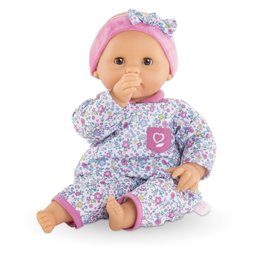 Corolle Mon Premier Poupon Calin Capucine, Weichkörperpuppe mit Schlafaugen, Stirnband und Pyjama abnehmbar, Vanilleduft, 30cm, Behält den Daumen im Mund, ab 18 Monaten Corolle Mon Premier Poupon Calin Capucine, Weichkörperpuppe mit Schlafaugen, Stirnband und Pyjama abnehmbar, Vanilleduft, 30cm, Behält den Daumen im Mund, ab 18 Monaten von Corolle