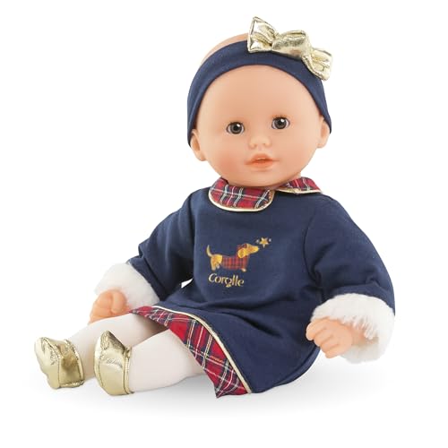 Corolle Mon Premier Poupon Calin Margaux Feiertage, Weichkörperpuppe mit Schlafaugen im festlichen Winteroutfit, Vanilleduft, 30cm, ab 18 Monaten Corolle Mon Premier Poupon Calin Margaux Feiertage, Weichkörperpuppe mit Schlafaugen im festlichen Winteroutfit, Vanilleduft, 30cm, ab 18 Monaten von Corolle