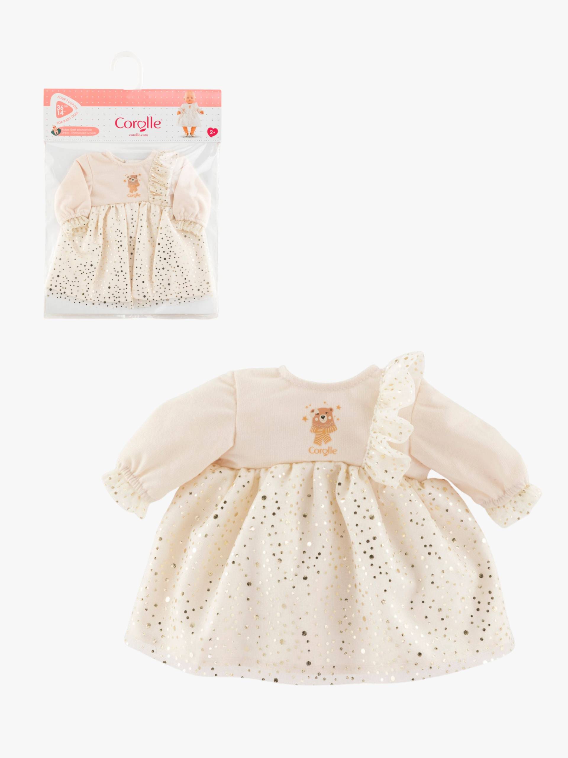 Corolle Puppenkleidung Kleid mit Rüschen 36 cm, Weiß Corolle Puppenkleidung Kleid mit Rüschen 36 cm, Weiß von Corolle