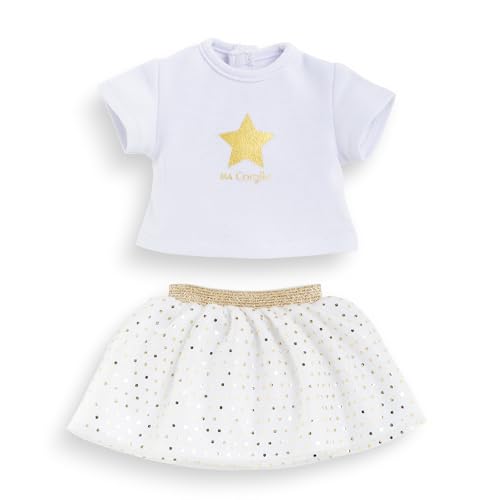 Ma Corolle 9000212900 Set Rock und T-Shirt, elfenbeinfarben und Gold, Kleidung für Puppe Ma Corolle, 36 cm, ab 3 Jahren Ma Corolle 9000212900 Set Rock und T-Shirt, elfenbeinfarben und Gold, Kleidung für Puppe Ma Corolle, 36 cm, ab 3 Jahren von Corolle