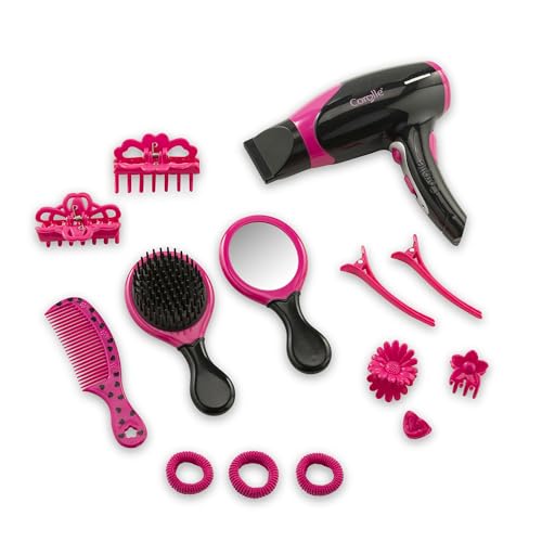 MaCorolle Haarstyling Set, 14 Teile, Stylingzubehör, Fön mit elektrischer Funktion, Bürste, Kamm, Spiegel, Haarclips, Gummis, ab 3 Jahre MaCorolle Haarstyling Set, 14 Teile, Stylingzubehör, Fön mit elektrischer Funktion, Bürste, Kamm, Spiegel, Haarclips, Gummis, ab 3 Jahre von Corolle