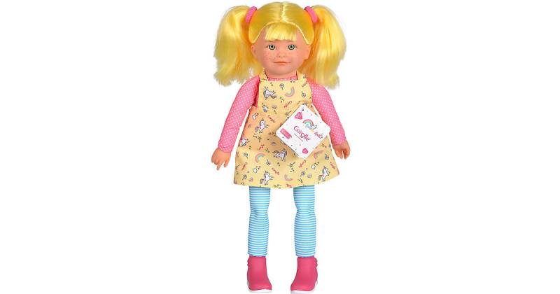 Corolle Rainbow Doll Celeste mit zartem Vanilleduft mit Schlenkerbeinen 40cm gelb von Simba