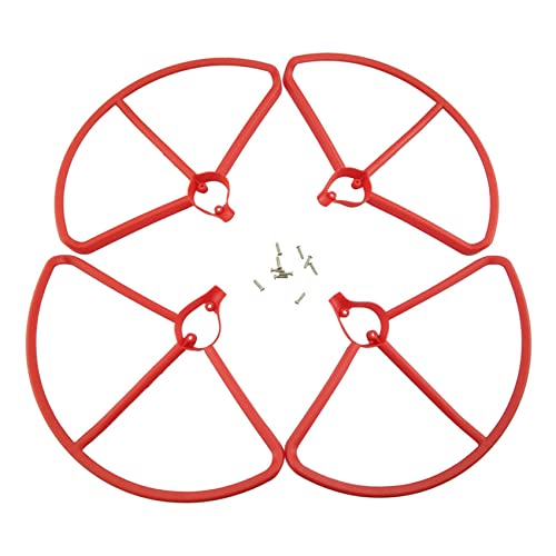 Correa 4 StüCke Drohnen Propeller Protektoren Schutz Gitter für Hubsaned H501E H501C H501S Quadcopter Rot von Correa