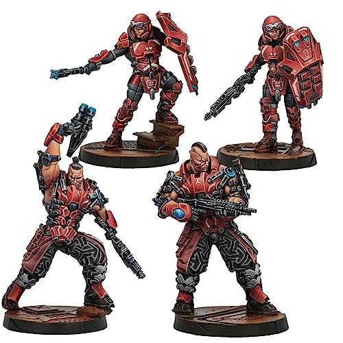 Corvus Belli Infinity: Nomads: Corregidor Fireteam Pack Beta - Unpainted Miniature by Kompatibel mit Infinity und Anderen Tabletop RPG TTRPG Corvus Belli Infinity: Nomads: Corregidor Fireteam Pack Beta - Unpainted Miniature by Kompatibel mit Infinity und Anderen Tabletop RPG TTRPG von Corvus Belli