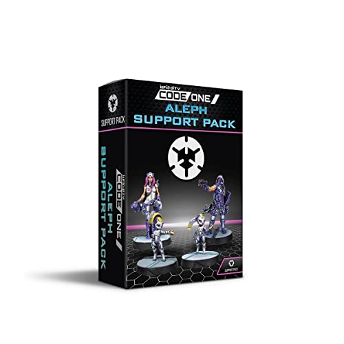 Infinity Miniatures - Infinity: CodeOne: Aleph Support Pack - Unlackierte Miniatur von Corvus Belli - Kompatibel mit Infinity und anderen Tabletop RPG TTRPG Infinity Miniatures - Infinity: CodeOne: Aleph Support Pack - Unlackierte Miniatur von Corvus Belli - Kompatibel mit Infinity und anderen Tabletop RPG TTRPG von Corvus Belli