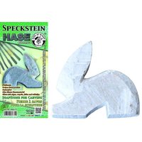 CORVUS A600774 - Kids at Work, Speckstein Hase, Rohling, 10x7cm von Corvus