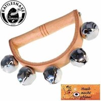 Corvus A600244 - Glockenkranz, Musikinstrument, Tamburin mit 5 Schellen von Corvus