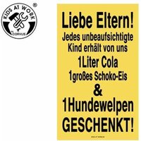 Corvus A750411 - Kids-at-Work, Schild Liebe Eltern! ..., Aufmerksamkeit-Schild, 25x15cm Corvus A750411 - Kids-at-Work, Schild Liebe Eltern! ..., Aufmerksamkeit-Schild, 25x15cm von Corvus