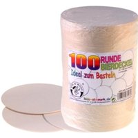 Corvus A750510 - Kids at work, 100x Bierdeckel blanko rund, Bastelmaterial von Corvus