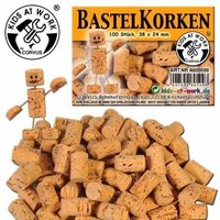 Corvus Kids-at-Work A600599 - Bastel-Korken, Naturkorken, 100 Stück, 38x24mm von Corvus
