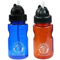 Flasche mit Trinkhalm 350 ml sortiert von Corvus