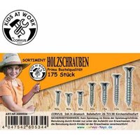 Kids at work: Box Holzschrauben, weiss von Corvus