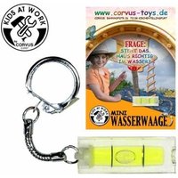 Kids at work: Wasserwaage als Schlüsselanhänger von Corvus
