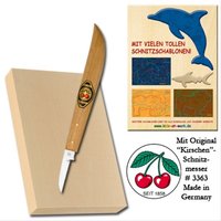 Schnitz-Set, mit original Kirschen Schnitzmesser Schnitz-Set, mit original Kirschen Schnitzmesser von Corvus