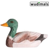 Wudimals A040602 - Ente, Duck, handgeschnitzt aus Holz von Corvus