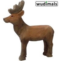 Wudimals A040712 - Hirsch, Stag, handgeschnitzt aus Holz von Corvus