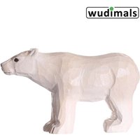 Wudimals A040802 - Eisbär, Polar Bear, handgeschnitzt aus Holz von Corvus