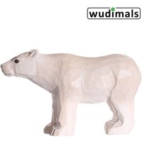 Wudimals A040802 - Eisbär, Polar Bear, handgeschnitzt aus Holz von Corvus