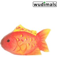Wudimals A040818 - Goldfisch, Goldfish, handgeschnitzt aus Holz von Corvus