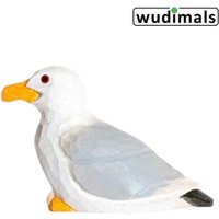 Wudimals A041004 - Möwe, Seagull, handgeschnitzt aus Holz von Corvus