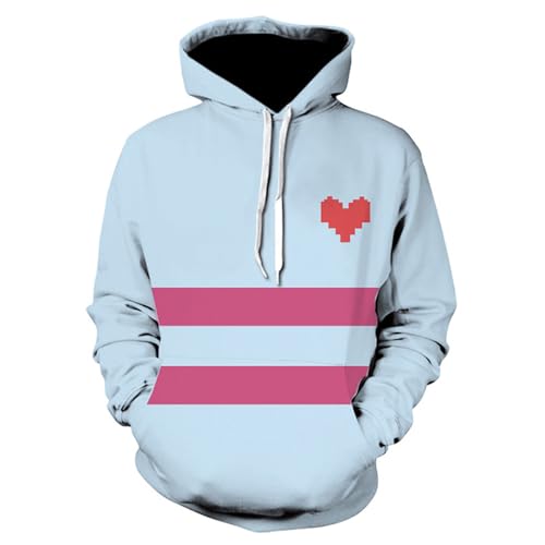 Cos-Animefly Tale Sans Cosplay-Kostüm, Sweatshirt, 3D-Druck, Totenkopf-Hoodie, 3D-Grafik, Langarm-Pullover Cos-Animefly Tale Sans Cosplay-Kostüm, Sweatshirt, 3D-Druck, Totenkopf-Hoodie, 3D-Grafik, Langarm-Pullover von Cos-Animefly