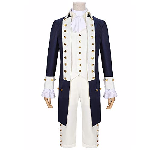 Cos-Love Erwachsene George Washington Thomas Jefferson James Madison Alexander Hamilton Kostüm Cosplay für Herren - Blau - Small Cos-Love Erwachsene George Washington Thomas Jefferson James Madison Alexander Hamilton Kostüm Cosplay für Herren - Blau - Small von Cos-Love