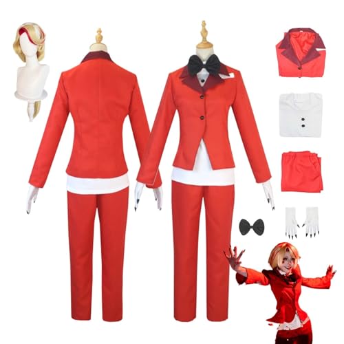 Anime Hazbin Hotel Charlie Morningstar Cosplay Kostüm mit Perücke Roter Anzug Zubehör Damen Herren Kinder Outfit Halloween Karneval Kleid Kimono Anzug Anime Hazbin Hotel Charlie Morningstar Cosplay Kostüm mit Perücke Roter Anzug Zubehör Damen Herren Kinder Outfit Halloween Karneval Kleid Kimono Anzug von CosDogs