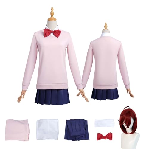 CosDogs Anime Dandadan Momo Ayase Cosplay Kostüm mit Perücke Rosa Bluse Blau Rock Accessoires Damen Herren Kinder Outfit Halloween Karneval Kleid Jumpsuit Kimono Anzug CosDogs Anime Dandadan Momo Ayase Cosplay Kostüm mit Perücke Rosa Bluse Blau Rock Accessoires Damen Herren Kinder Outfit Halloween Karneval Kleid Jumpsuit Kimono Anzug von CosDogs