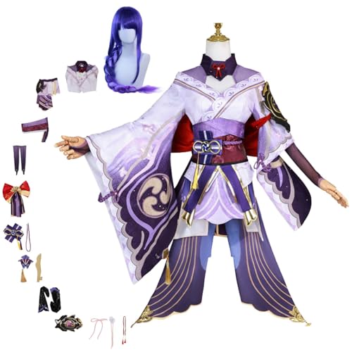 CosDogs Anime Genshin Impact Beelzebul Cosplay Kostüm mit Perücke Kopfschmuck Rock Zubehör Herren Damen Kinder Outfit Halloween Karneval Kleid Rollenspielanzug CosDogs Anime Genshin Impact Beelzebul Cosplay Kostüm mit Perücke Kopfschmuck Rock Zubehör Herren Damen Kinder Outfit Halloween Karneval Kleid Rollenspielanzug von CosDogs