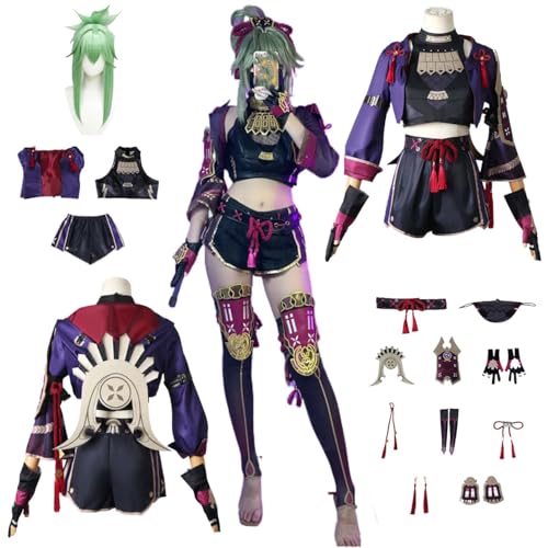 CosDogs Anime Genshin Impact Kuki Shinobu Cosplay Kostüm mit Perücke Maske Shorts Zubehör Herren Damen Erwachsene Kinder Outfit Halloween Karneval Kleid Rollenspielanzug CosDogs Anime Genshin Impact Kuki Shinobu Cosplay Kostüm mit Perücke Maske Shorts Zubehör Herren Damen Erwachsene Kinder Outfit Halloween Karneval Kleid Rollenspielanzug von CosDogs