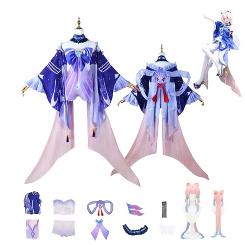 CosDogs Anime Genshin Impact Sangonomiya Kokomi Cosplay Kostüm mit Perücke Blau Rosa Kleid Accessoires Damen Herren Kinder Outfit Halloween Karneval Kleid Kimono Anzug CosDogs Anime Genshin Impact Sangonomiya Kokomi Cosplay Kostüm mit Perücke Blau Rosa Kleid Accessoires Damen Herren Kinder Outfit Halloween Karneval Kleid Kimono Anzug von CosDogs