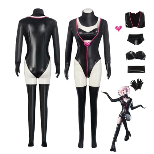 CosDogs Anime Hazbin Hotel Angel Dust Cosplay Kostüm mit Perücke Schwarzer Overall Zubehör Damen Herren Kinder Outfit Halloween Karneval Kleid Kimono Anzug CosDogs Anime Hazbin Hotel Angel Dust Cosplay Kostüm mit Perücke Schwarzer Overall Zubehör Damen Herren Kinder Outfit Halloween Karneval Kleid Kimono Anzug von CosDogs