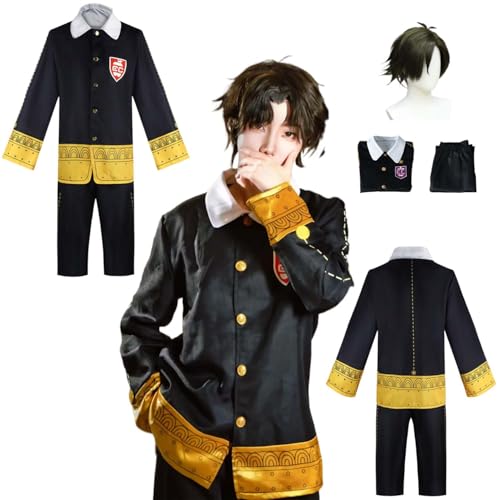 CosDogs Anime SPY×FAMILY Damian Desmond Cosplay Kostüm mit Perücke Top Hose Zubehör Damen Herren Kinder Outfit Halloween Karneval Kleid Kimono Anzug CosDogs Anime SPY×FAMILY Damian Desmond Cosplay Kostüm mit Perücke Top Hose Zubehör Damen Herren Kinder Outfit Halloween Karneval Kleid Kimono Anzug von CosDogs