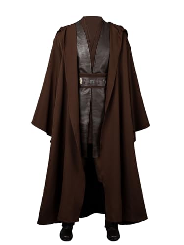 CosFantasy C08387 Cosplay-Umhang für Herren, Halloween, brauner Ritter mit Kapuze, Braun, Einheitsgr��e CosFantasy C08387 Cosplay-Umhang für Herren, Halloween, brauner Ritter mit Kapuze, Braun, Einheitsgr��e von CosFantasy