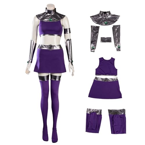 CosFantasy Cosplay-Kostüm für Damen, violett, Uniform, Outfits für Halloween, C08732, Größe M CosFantasy Cosplay-Kostüm für Damen, violett, Uniform, Outfits für Halloween, C08732, Größe M von CosFantasy