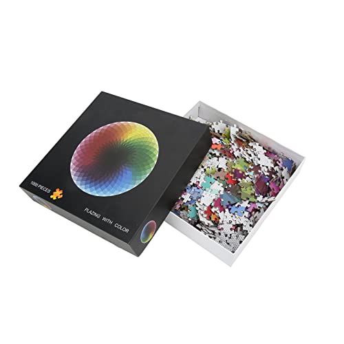 Cosiki Foto-Puzzle, geometrisch, 1000 Teile, Puzzle-Set, Mille Farben für Jugendliche, zur Stressabbau von Cosiki