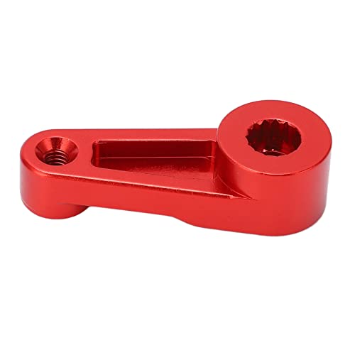 Cosiki Für Servo 1/6 Hupe, Servo-RC-Hupe, einfache Ersatz, CNC-gefräst, aus Aluminiumlegierung mit 7 mm Durchmesser für 1/6 AXIAL SCX6 (rot) von Cosiki
