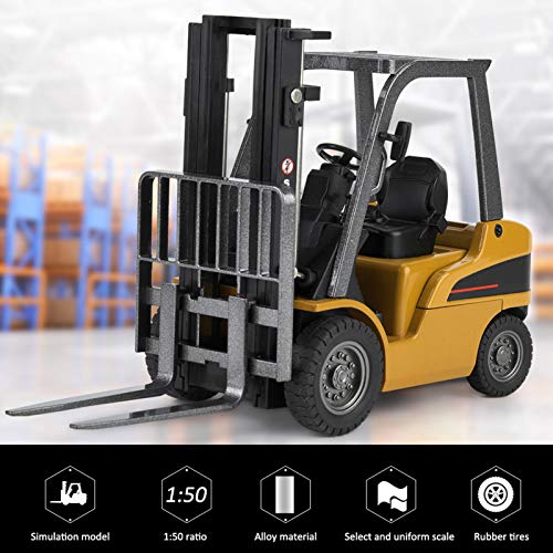 Cosiki Gabelstaplerspielzeug, Kids Gabelstapler 18.5x6.5x11Cm 1:50 Modell Engineering Car Kids Alloy Forklift Toy Forklift for Children Entertainment Cosiki Gabelstaplerspielzeug, Kids Gabelstapler 18.5x6.5x11Cm 1:50 Modell Engineering Car Kids Alloy Forklift Toy Forklift for Children Entertainment von Cosiki