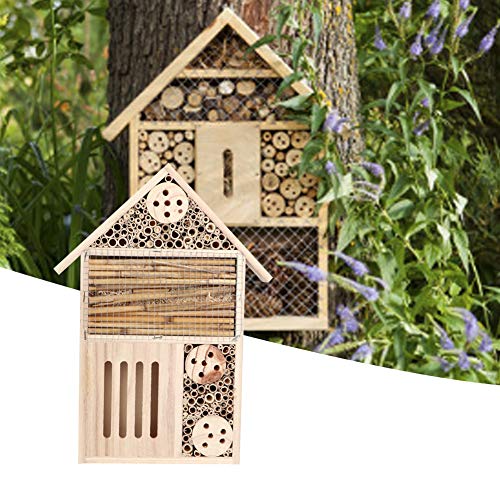 Cosiki House, Ladybug House Holz Käferraum Schutznistkasten Dekoration Garten Outdoor Outdoor Holz Insekten Bienenhaus Biene Haus für Bienenwanzen Schmetterlinge Zum Hängen Nisten (Tippe A) von Cosiki
