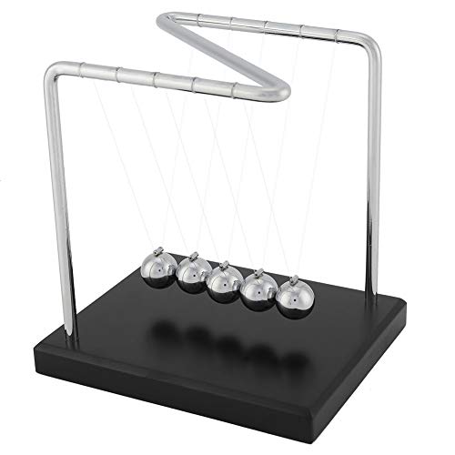 Cosiki Newtons Cradle, Perpetual Motion Machine Z Form Swinging Ball Schreibtisch Spielzeug Physik Bildungsbalchen Bälle Schreibtisch Spielzeug für Büro Heim Wohnzimmer Wissenschaft Geschenke, von Cosiki